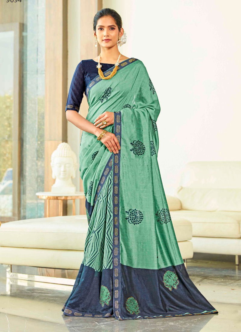 Swarouski Vol 3 Heavy Georgette Swarovski Work Designer Party Wear Sarees Collection 9689-9696